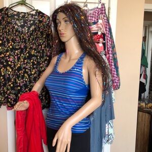 Blue Striped Women's Top